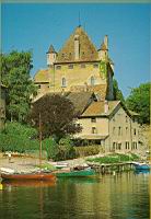 France, Haute-Savoie, Yvoire, Chateau au bord du lac Leman